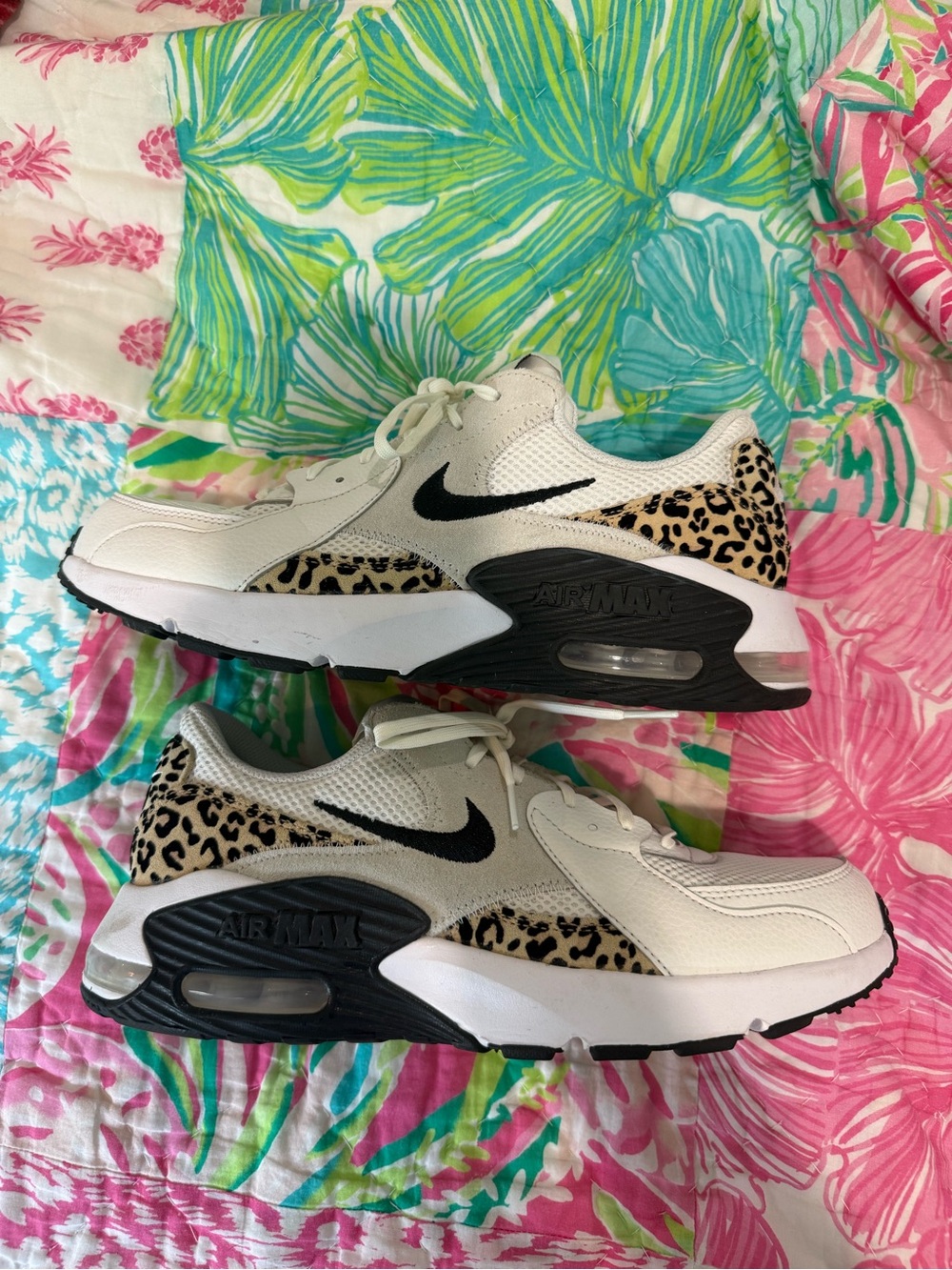 Nike Air Max Excee Sneakers with Leopard Print Accent